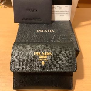 Prada coin purse/card holder/compact wallet